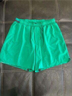 Green Lululemon Running Shorts